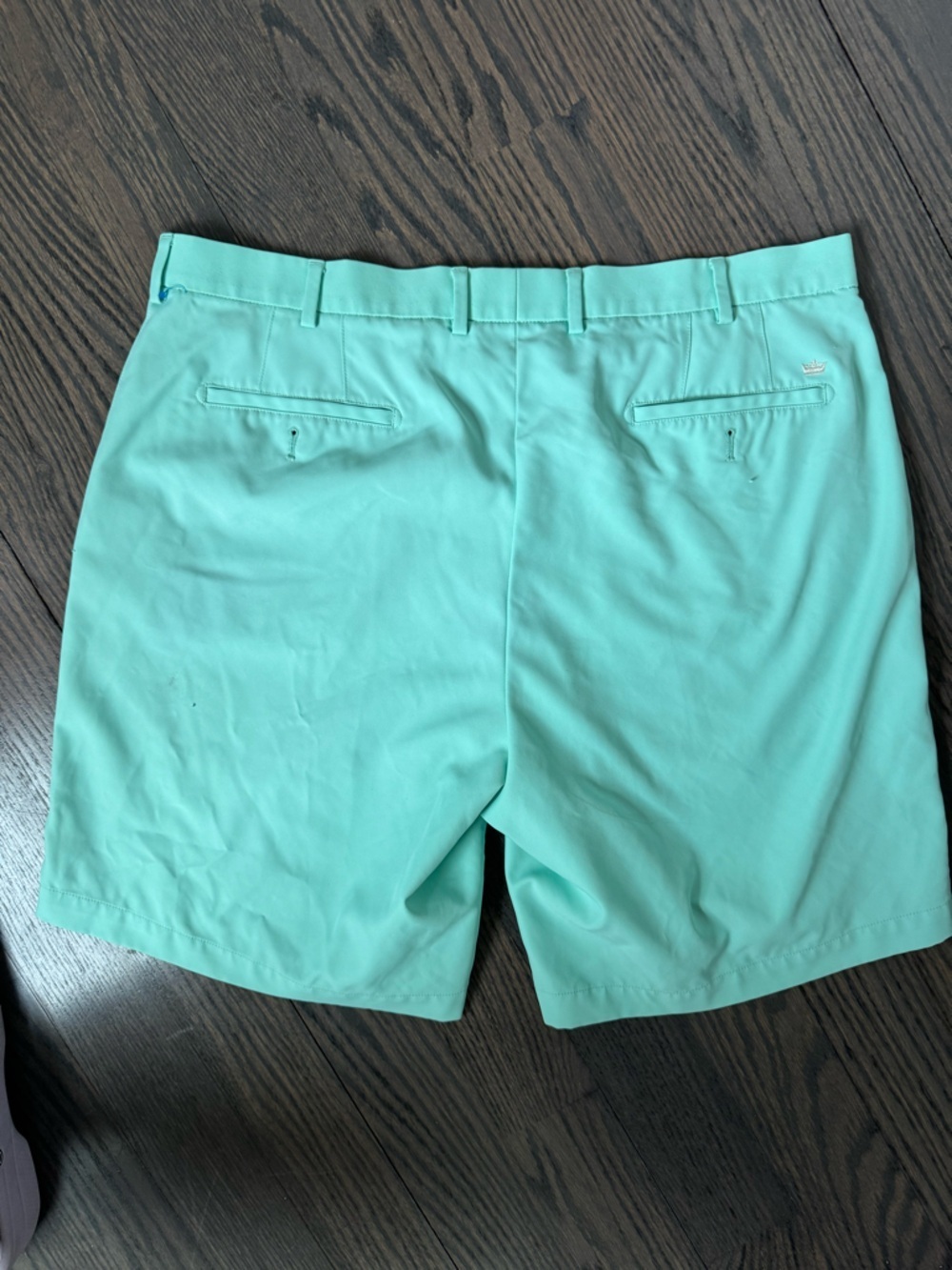 Peter Millar Mens Mint Green Wicking Performance Shorts Size 38 - Picture 7 of 10